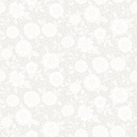 Manhattan Comfort Lewisville Lizette Light Grey Charming Floral 33 ft L X 209 in W Wallpaper BR4080-15908